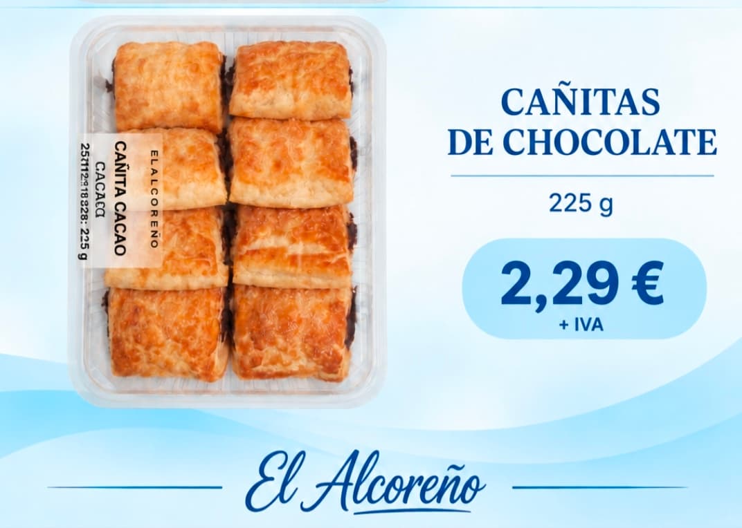 Cañitas de chocolate